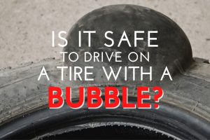 tire with a bubble