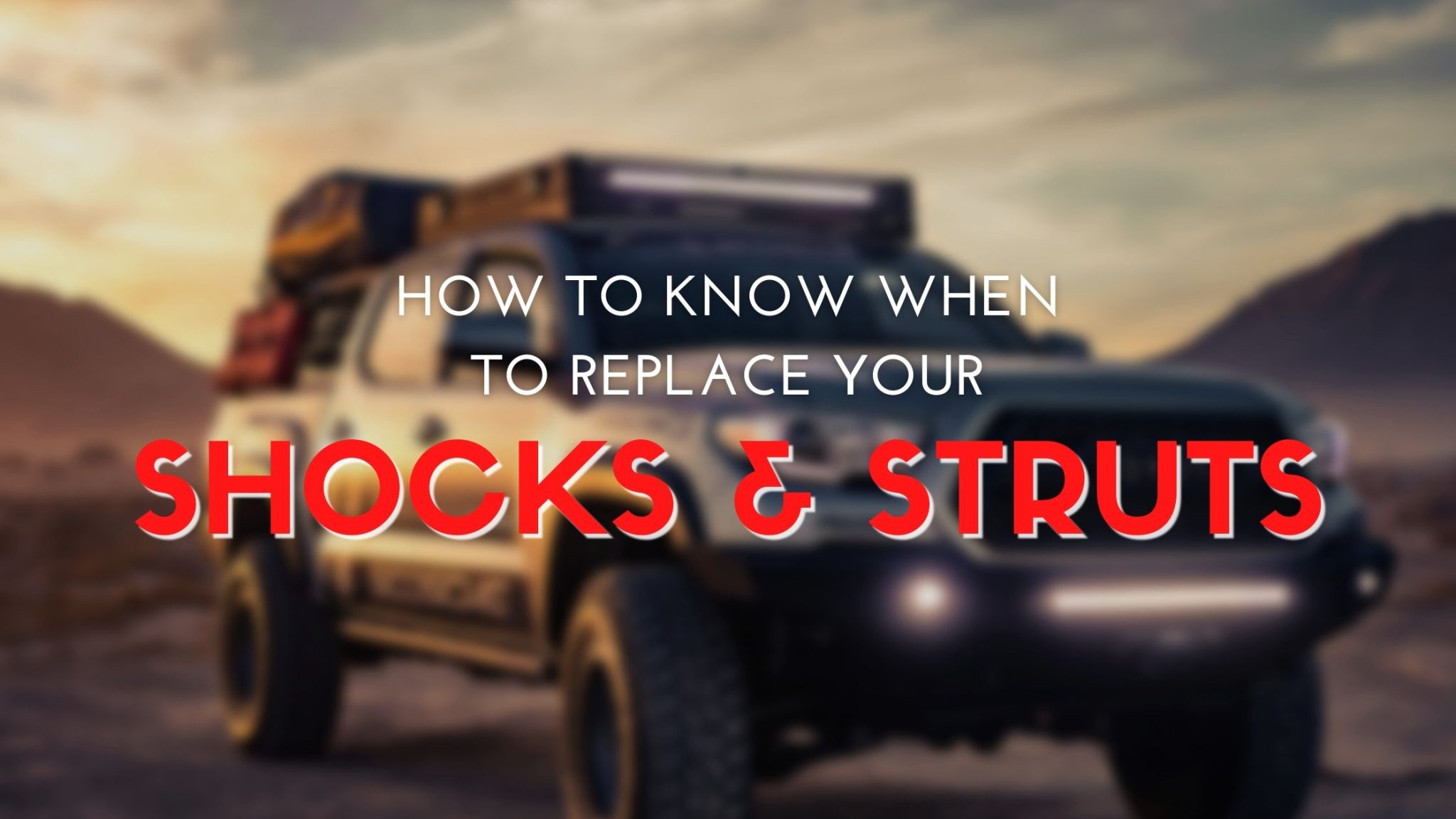 Looking After And Replacing Your Shock Absorbers